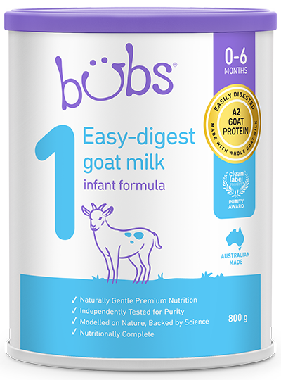 Bubs Easy-digest goat milk - Step1
